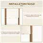 Outsunny Toile de Rechange pergola rétractable de 5 x 2,4 m pour pergola de 3 x 3 m - Tissu Polyester - Beige