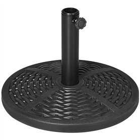 Outsunny Pied de Parasol Base de lestage Parasol Ø 45 x 33H Poids Net 9 kg Noir