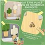 PawHut Griffoir pour Chat Mural Lot de 2 grattoir Mural ou à Poser Forme Original Cactus avec Surface à gratter en Jute - 30 x 6