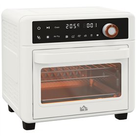 HOMCOM Four électrique multifonction de table Mini four grille-pain 13L 1200W Friteuse à air avec 12 modes de chauffage Minuteri