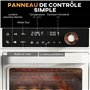 HOMCOM Four électrique multifonction de table Mini four grille-pain 13L 1200W Friteuse à air avec 12 modes de chauffage Minuteri