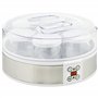 HOMCOM Yaourtière 7 pots en verre de 180ml