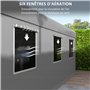Outsunny Tente Garage carport dim. 6L x 2,95l x 2,78H m Acier galvanisé Robuste PE Haute densité 160 g/m² imperméable Anti-UV, 2
