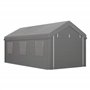Outsunny Tente Garage carport dim. 6L x 2,95l x 2,78H m Acier galvanisé Robuste PE Haute densité 160 g/m² imperméable Anti-UV, 2