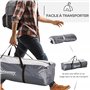 Outsunny Tente de Camping dôme familiale pour 6-8 Personnes avec 4 Portes en Filet zippées, Tissu Oxford Amovible, Crochet pour 