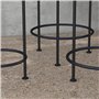 Outsunny Lot de 3 supports pot de fleurs supports pour plantes ronds étagère à fleurs portes plantes empilables - plateaux aspec