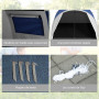 Outsunny Tente de Camping familiale 3-4 Personnes avec Double Toit 3000 mm et Sac de Transport, Tente Tunnel étanche légère vent