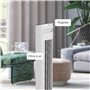 HOMCOM Ventilateur colonne 50W avec télécommande, ventilateur tour silencieux 3 vitesses, minuterie et oscillation 85°, affichag