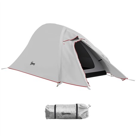 Outsunny Tente de Camping avec Double Toit 2000mm et Sac de Transport
