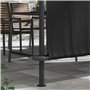 Outsunny Pergola adossée rétractable dim. 4L x 3l x 2,1/2,8H m pavillon de Jardin Toile Polyester Haute densité Structure métal 