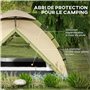 Outsunny Tente de Camping Tente familiale 3-4 Personnes Tente dôme légère ventilée étanche 3000 mm avec Sac de Transport et Croc
