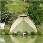 Outsunny Tente de Camping Tente familiale 3-4 Personnes Tente dôme légère ventilée étanche 3000 mm avec Sac de Transport et Croc