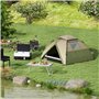 Outsunny Tente de Camping Tente familiale 3-4 Personnes Tente dôme légère ventilée étanche 3000 mm avec Sac de Transport et Croc