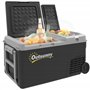 Outsunny Glacière électrique portable congélateur et réfrigérateur avec 2 zones - contenance 27 L