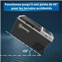 Outsunny Glacière électrique portable congélateur et réfrigérateur avec 2 zones - contenance 27 L, poignée et roulettes, 12/24 V