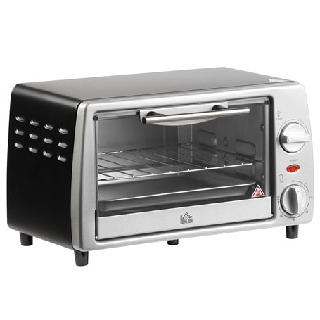 HOMCOM Mini four électrique 10L avec 1 grille et 1 plateau
