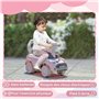 AIYAPLAY Porteur Enfants Voiture Porteur Bébé 18-36 Mois Volant klaxon et Butée Anti-Bascule Charge 25 kg 53x25x35 cm Rose