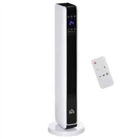 HOMCOM Radiateur électrique Chauffage soufflant oscillant 1100/2200 W