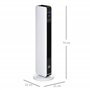 HOMCOM Radiateur électrique Chauffage soufflant oscillant 1100/2200 W, céramique PTC, télécommande incluse, chauffage d'appoint,