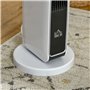 HOMCOM Radiateur électrique Chauffage soufflant oscillant 1100/2200 W, céramique PTC, télécommande incluse, chauffage d'appoint,