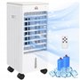 HOMCOM Ventilateur climatiseur refroidisseur d'air humidificateur 3 en 1 avec affichage LED