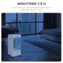 HOMCOM Ventilateur climatiseur refroidisseur d'air humidificateur 3 en 1 avec affichage LED, télécommande, oscillation, minuteri