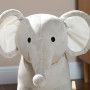 AIYAPLAY Cheval à Bascule pour Enfant, Jouet à Bascule en Peluche, en Forme d'éléphant, à Effets sonores, avec poignées, pour 2 