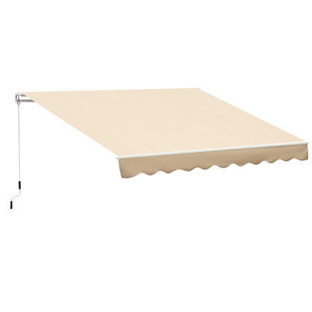 Outsunny Store banne Manuel rétractable 295 x 245 cm Store Exterieur terrasse avec manivelle