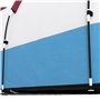 Outsunny Tente de Camping Tente Tunnel 2-3 Personnes avec Porche légère ventilée 3 Portes Sac de Transport Inclus Rouge