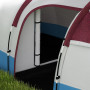 Outsunny Tente de Camping Tente Tunnel 2-3 Personnes avec Porche légère ventilée 3 Portes Sac de Transport Inclus Rouge
