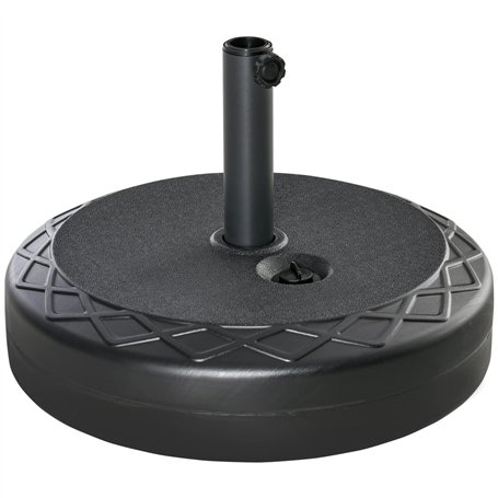 Outsunny Pied de Parasol Rond