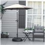 Socle Parasol extérieur à remplir avec 30 kg d'eau / 40 kg de Sable