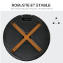 Outsunny Pied de Parasol Rond, Socle Parasol extérieur à remplir avec 30 kg d'eau / 40 kg de Sable, pour mât de Ø 38 et 48 mm, B