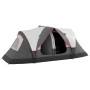 Outsunny Tente de Camping familiale 6-8 pers. Double Toit légère ventilée Facile à Monter - moustiquaire et Sac de tranport Incl