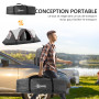 Outsunny Tente de Camping familiale 6-8 pers. Double Toit légère ventilée Facile à Monter - moustiquaire et Sac de tranport Incl