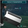HOMCOM Glacière électrique portable pour voiture, congélateur et réfrigérateur avec 2 zones, lumière LED, contenance 30,5 L, 12/