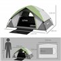 Outsunny Tente de Camping pour 2 Personnes 3-4 Saison 3000 mm imperméable et ventilée, Tente dôme légère à Installation Facile, 