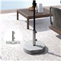 Outsunny Pied de Parasol Rond, Socle Parasol extérieur à roulettes, pour mât de Ø 32,38 et 48 mm, Poids Net 25,5 Kg, Base de Par
