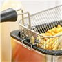 HOMCOM Friteuse à huile 3L avec température réglable, minuterie de 60 minutes, panier à huile amovible, fenêtre de visualisation