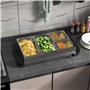 4 L et 2 x 1 L avec plaque chauffante et couvercle