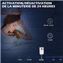 HOMCOM Climatiseur mobile, climatiseur portable 4 en 1 minuterie 24H avec évacuation, télécommande fonction ventilateur déshumid