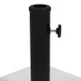 Outsunny Pied de Parasol carré, Support Parasol, Base de lestage en métal avec Patins réglables, Poids Net 13 kg, 40 x 40 x 37 c