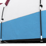 Outsunny Tente de Camping, Tente Tunnel 2-3 Personnes légère ventilée avec 3 Portes, Porche, Sac de Transport Inclus, Rouge