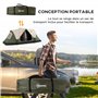 Outsunny Tente de Camping familiale 6-8 pers. Tente Tunnel Double Toit légère ventilée Facile à Monter, moustiquaire et Sac de t