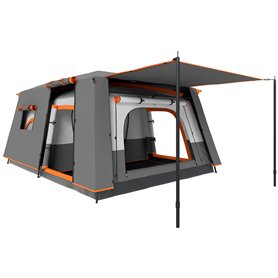Outsunny Tente de Camping familiale 4-5 Personnes