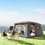 Outsunny Tente de Camping familiale 4-5 Personnes, Tente Tunnel imperméable, Portes + fenêtres, ventilée, Sac de Transport Inclu