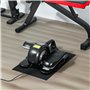 SPORTNOW Elliptique de Bureau, vélo elliptique électrique avec télécommande et écran LCD, 12 Vitesses réglables, pédalier électr