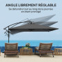 parasol inclinable et rotati
