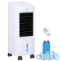 HOMCOM Climatiseur mobile refroidisseur d'air par évaporation portable ventilateur 65 W avec réservoir d'eau 7 L