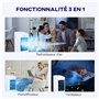 HOMCOM Climatiseur mobile refroidisseur d'air par évaporation portable ventilateur 65 W avec réservoir d'eau 7 L, oscillation, t